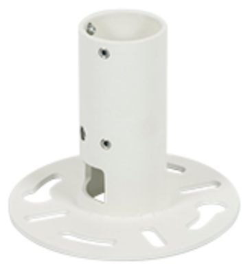 (TBC)SYSTEM V - Fixed Ceiling Mount for 38mm Poles  White