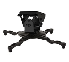 SYSTEM 2 - Universal Projector Ceiling Mount with Micro-adjustment  - Black