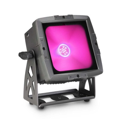 Outdoor Flood Light with 60 Watt Tri-Color COB LED in Black Housing