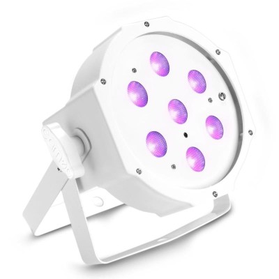7 x 3 W High Power FLAT LED UV PAR Light In White Housing