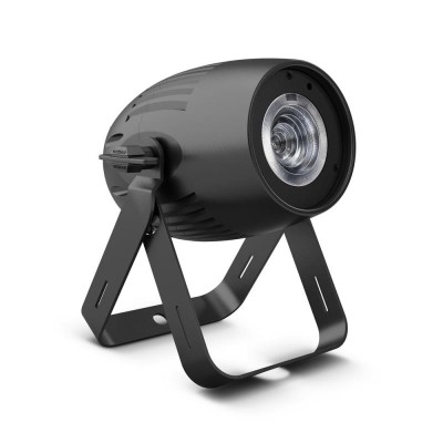 Compact Spotlight with 40W RGBW LED in Black Housing