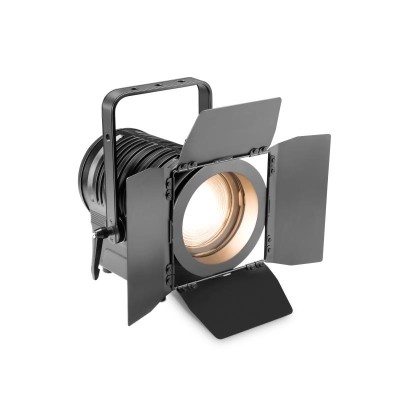Theatre Spotlight with Fresnel Lens and 100 Watt Warm White LED in Black Housing