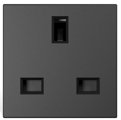 Connection module - UK power socket Black version