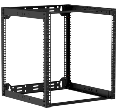 Caymon opr512A/B - 19" in depth adjustable open frame rack - 12 unit - 500 ~ 700 mm Black