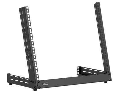 Desktop open frame rack - 9 units - Adjustable angle 0ø~15ø Black