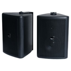 Includes two wall mount loudspeakers with 5? driver and built in 70/100V transfo