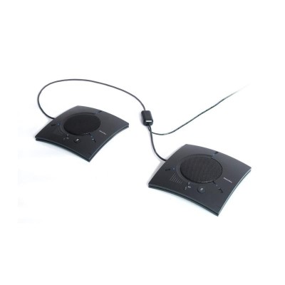 Includes two CHAT 160 personal/group speakerphones, two USB cables, Attach cable