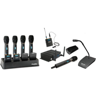 Wireless Gooseneck / Podium Cardioid Microphone with 2.4 GHz RF band, neck with