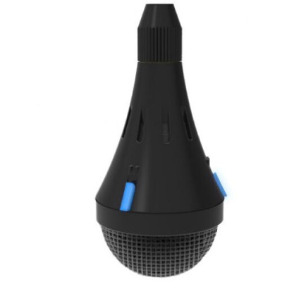 Black color Mic Capsule with 3 mic elements, attached with 7 feet custom black c