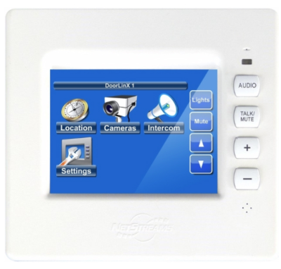 3.8 IP-Based in-wall TFT color LCD touch panel, with microphone, intercom