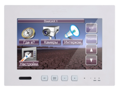 7 IP-Based in-wall TFT color LCD touch panel with microphone, intercom