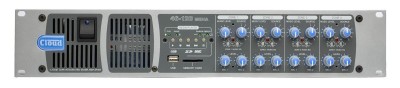 46/120T-MEDIA - 4 Zone Mixer Amplifier (100 Volt) - Four Independent Zone Integr