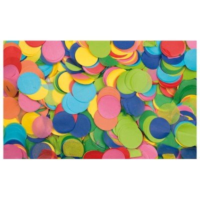 Multicolor Confetti Round 55mm slowfall 1kg Flameproof