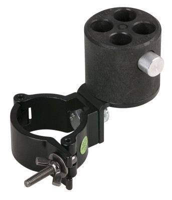 Angled bracket with 4-way con, & 50mm half coupler