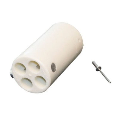 4W connector complete f,50,8mm tube white