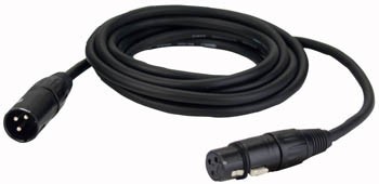 20 mtr XLR Microphonecable Black