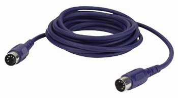 Midi Cable Moulded Conn, 6 mtr DIN 5p 3-pins connected
