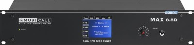 Same as MAX8.8, but including a quadruple DAB+ / FM tuners with 50 presets + WEB