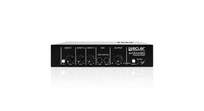 ECLER ESSENTIALS eHMA60 is a powered audio mixer including one MIC input and two