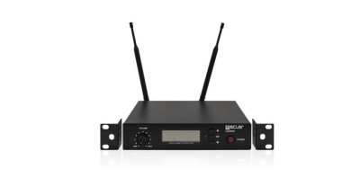 ECLER eMWR is a wireless UHF microphone receiver, compatible with the eMWE (belt