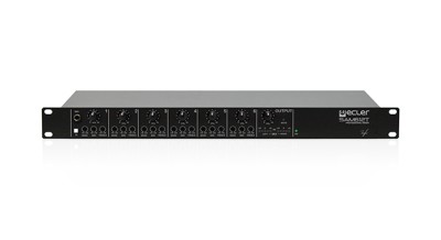 ECLER SAM612T is an installation audio mixer in standard rack format, featuring