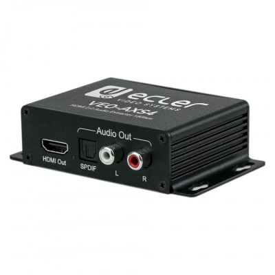 The VEO-AXS4 allows to extract audio signals from HDMI signals up to 4K, It prov