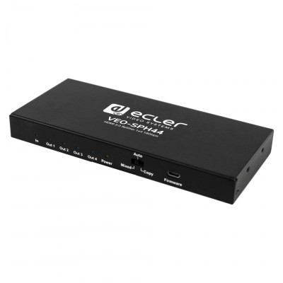 1ž4 HDMI splitter for high dynamic range (HDR) formats, It is HDCP 2,2/1,4 compl