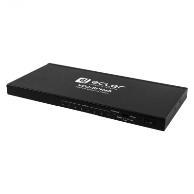 1ž8 HDMI splitter for high dynamic range (HDR) formats. It is HDCP 2.2/1.4 compl