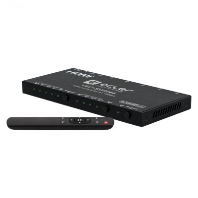 4x1 HDMI switcher for high dynamic range (HDR) formats. It is HDCP 2.2 compliant