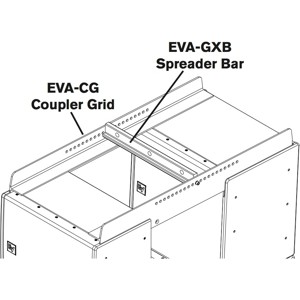 Extra spreader bar f, EVA grids, black