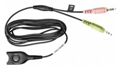 CEDPC 1 - PC Cable:  EasyDisconnect to two 3.5mm jack plugs