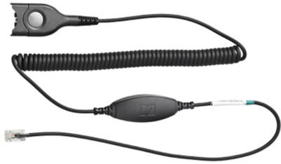 CXHS 01 - Bottom cable: EasyDisconnect to Modular Plug - Coiled cable - code 01