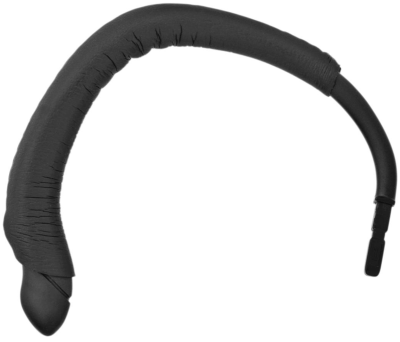 EH 10 B with sleeve - Single bendable earhook with leatherette sleeve for DW