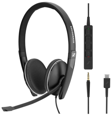 SC 165 USB - Wired binaural UC headset with 3.5 mm jack and USB connectivity