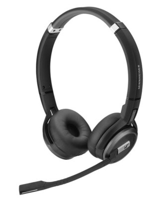 SDW 60 HS - DECT Wireless Office headset, binaural headset, bendable boom arm