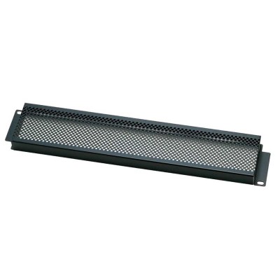security rack cover, 2U, punched, RAL9005