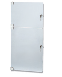 rack cabinet, 24U, RAL9005, D:640mm, with front door