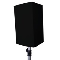 Zwarte stretch cover voor 12" PA speakers