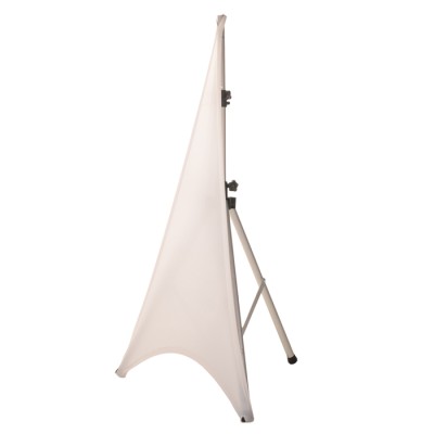 Enkel-zijdige witte stretch cover voor speakerstand