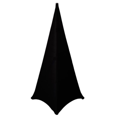 Zwarte stretch cover voor speakerstand