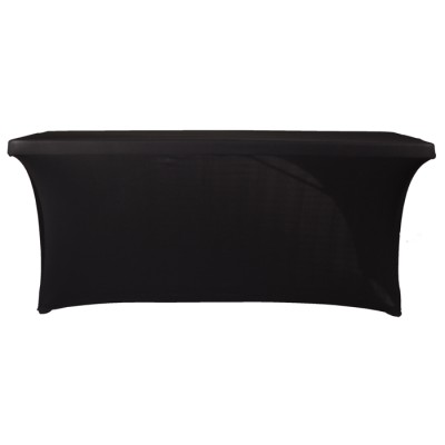 Zwarte stretch cover voor tafels