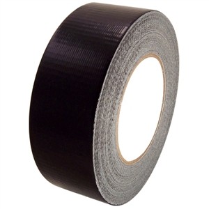 Duct tape 48mm x 50m merkloos zwart
