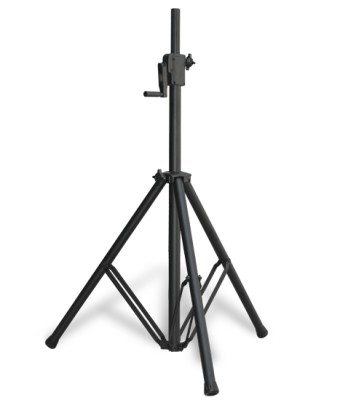 TELESCOPIC WIND-UP STAND FOR SPEAKERS (MADE IN ALUMINIUM), HAND WINCH LIFTING SY