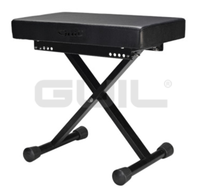 Reinforced extra large keyboard bench with high quality rectangular seat