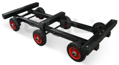 Heavy-duty piano transport trolley. tilting design (provided with 6 wheels)