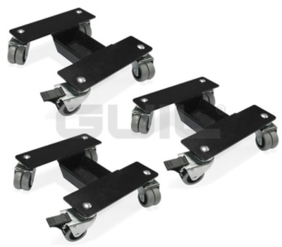 Set of 3 leg holders with wheels to manoeuvre/transport grand pianos