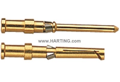 Gold plated contact female  gauge 0,14-0,37mm²