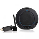 Wireless USB Speakerphone and wireless receiver set (Black)
