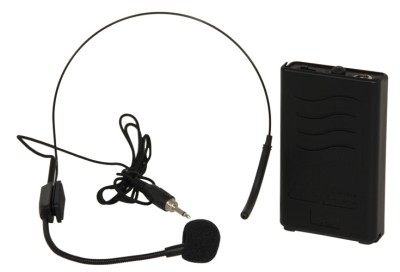 Port 12-15VHF wireless headset micro 203.5MHz
