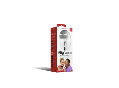 iRig Voice - White - Handheld analogue microphone for iOS & Android